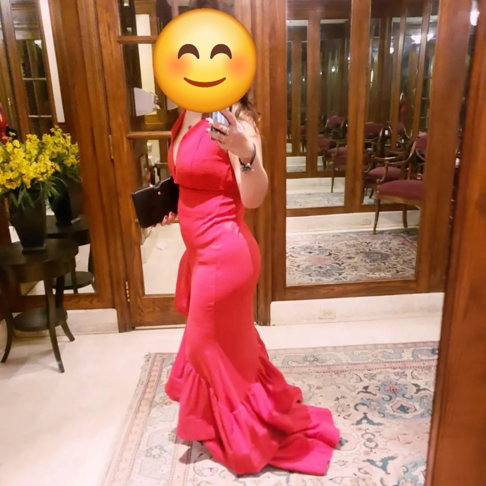 Elegant long Red dress